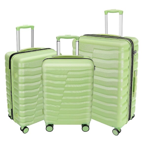 3-Piece Hardshell Luggage Set with Spinner Wheels & TSA Lock